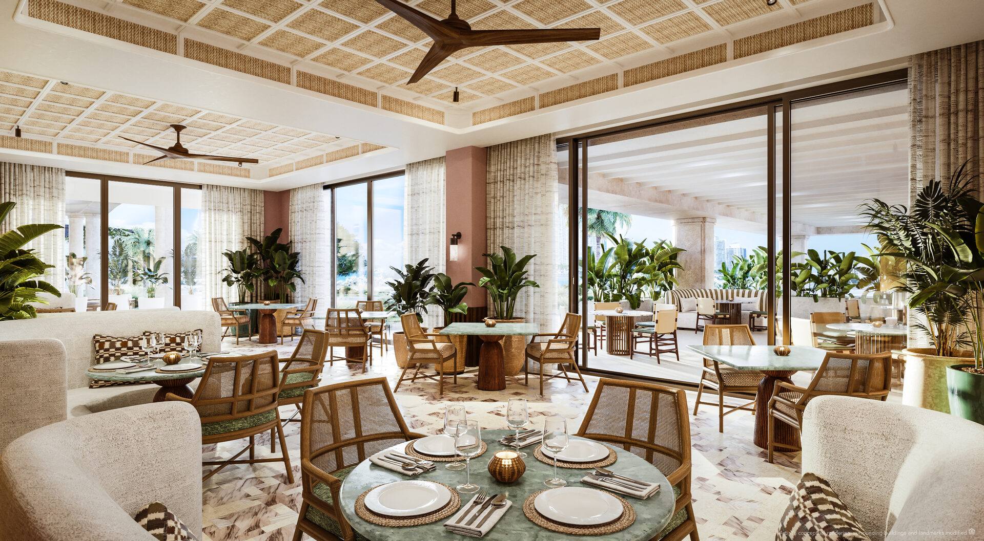 Waterfront restaurant